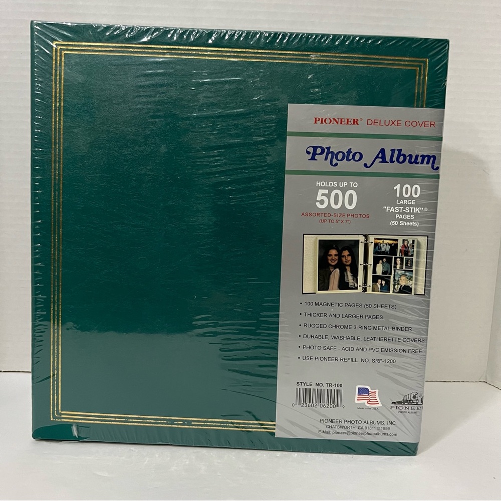 1999  Pioneer Deluxe Photo Album TR-100 100 Fast-Stick Pages FACTORY SEALED